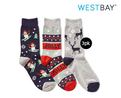 Men's Christmas Socks 3pk