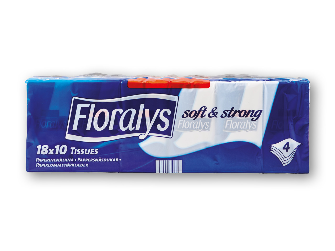 FLORALYS Papirlommetørklæder 4-lags