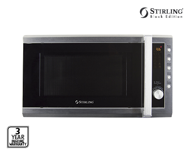 Black Edition 20L Microwave with Grill