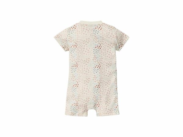 Pijama bebé de algodón ecológico rosado