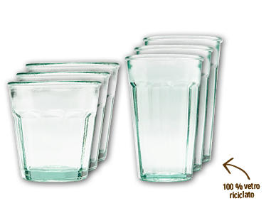 CROFTON(R) Set di bicchieri "Recycling", 3 pezzi