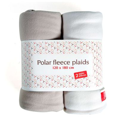 Plaids en polar fleece, 2 pcs