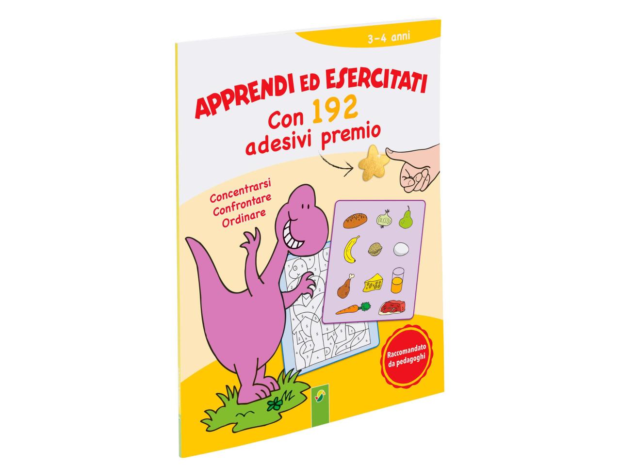 Libro per bambini con adesivi premio