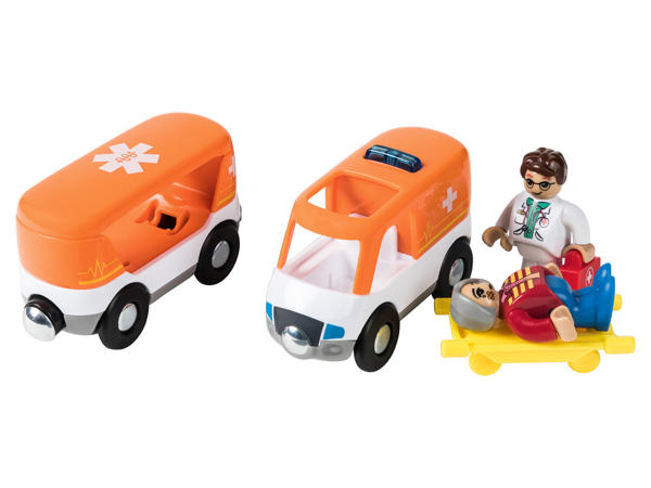Wooden Emergency Vehicles for Play Track
