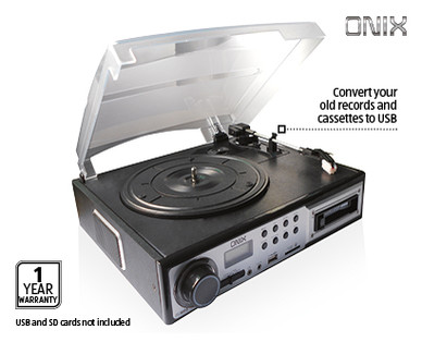 TURNTABLE WITH CASSETTE DECK
