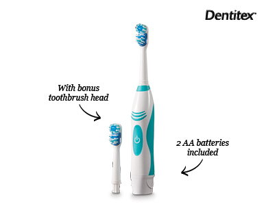 Dual Action Battery Toothbrush With Replacement Head