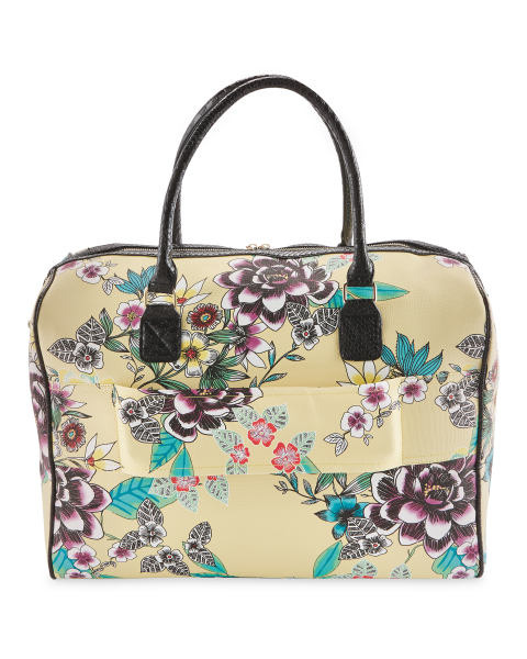 Avenue Yellow Floral Travel Holdall
