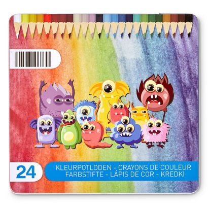 Crayons de couleur, 24 pcs