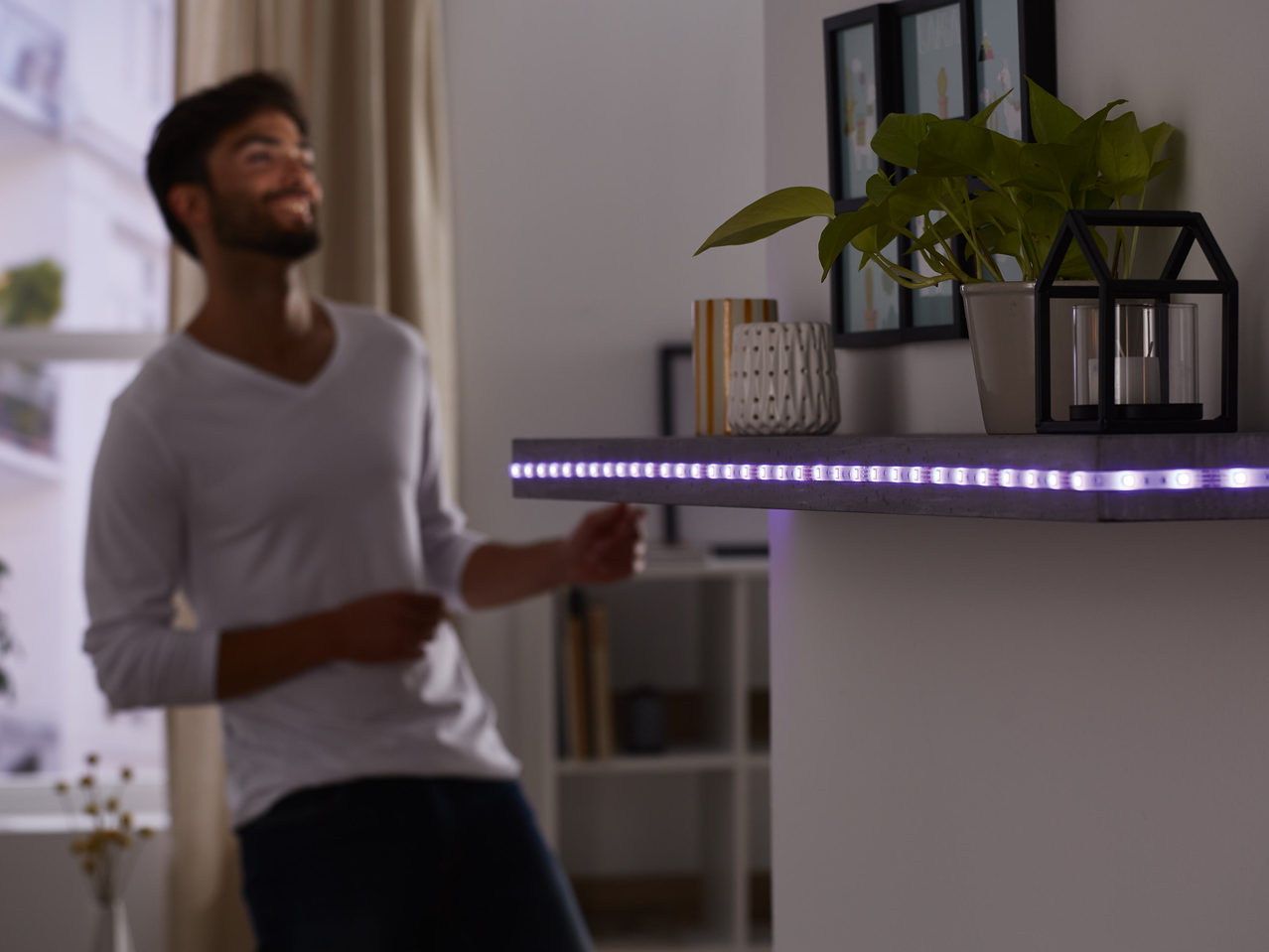 Bandă luminoasă LED cu senzor de mișcare, 3 m