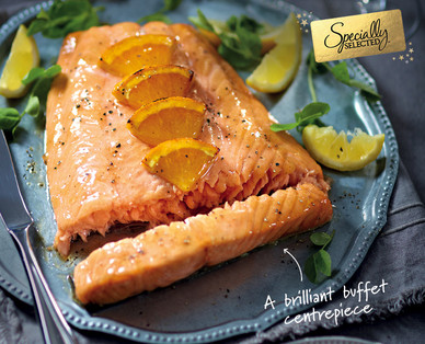 Specially Selected Scottish Salmon Fillet with Honey and Maple Glaze
