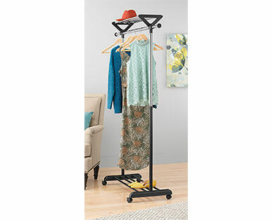 Easy Home Garment Rack with Shelf