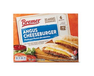 Bremer Angus Cheeseburger or Chicken Pita Melts