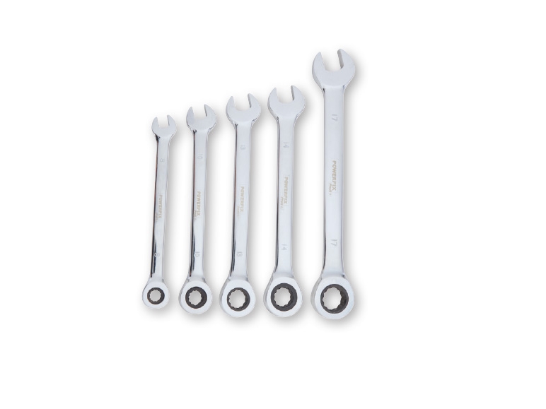 Powerfix(R) Ratchet Wrench and Ring Spanner Set