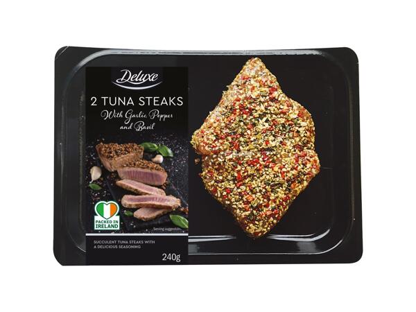 Tuna Steak with Garlic- Pepper & Chilli
