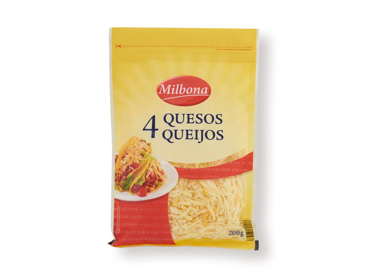 "Milbona" Mezcla 4 quesos para gratinar