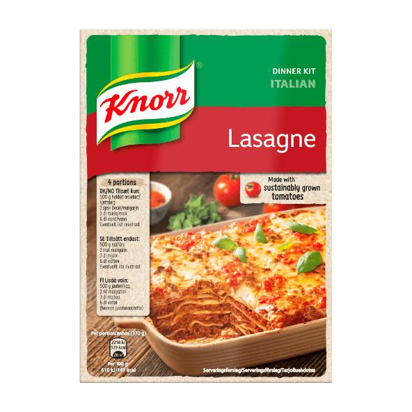KNORR 	 				Lasagne eller lasagnette
