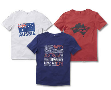 Adults Australia Day T-Shirt Or Singlet