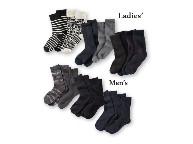 ESMARA/LIVERGY Ladies'/Men's Thermal Socks