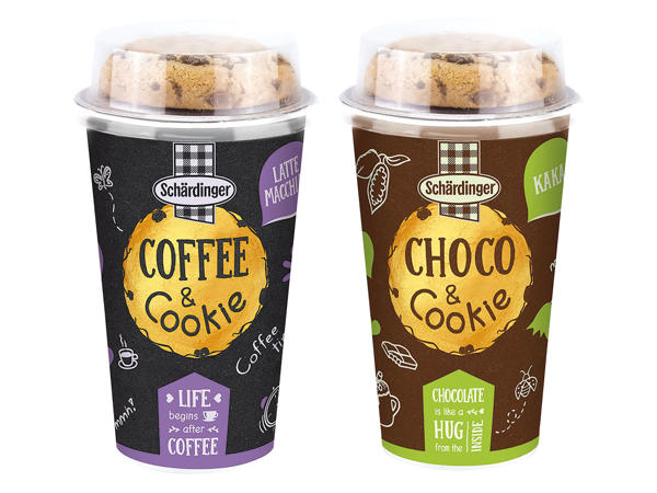 SCHÄRDINGER Choco & Cookie Kakao oder Coffee & Cookie Latte Macchiato