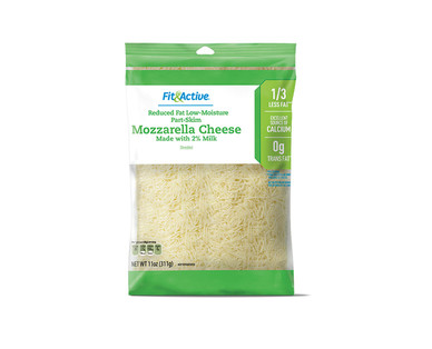 Fit & Active 2% Milk Mild Cheddar or Mozzarella Shredded Cheese