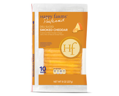 Happy Farms Preferred Deli Sliced Smoked Cheddar Cheese
