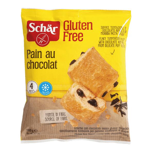 Petits pains au chocolat sans gluten Schär, 4 pcs