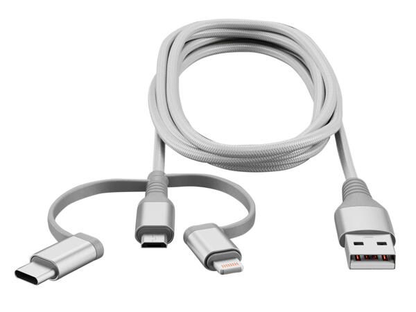3-in-1 Charging & Data Transfer Cable