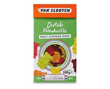 Van Slooten Dutch Wine Gums – Mixed Fruit or Fruit And Liquorice 300g