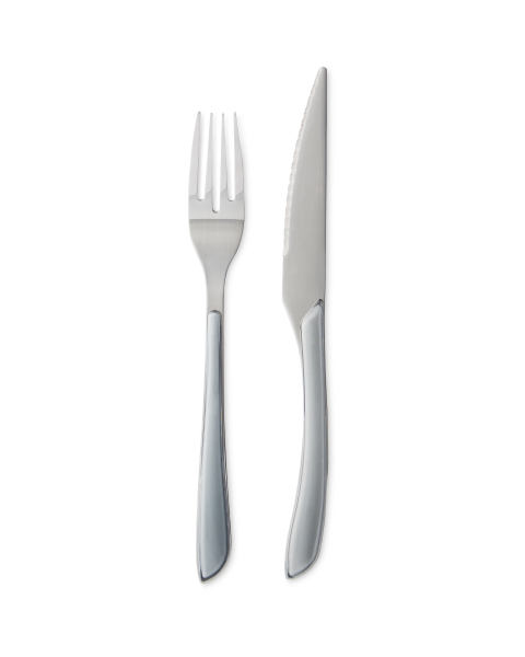 Crofton Premium Grey Cutlery Set