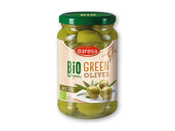 Økologiske grønne oliven
