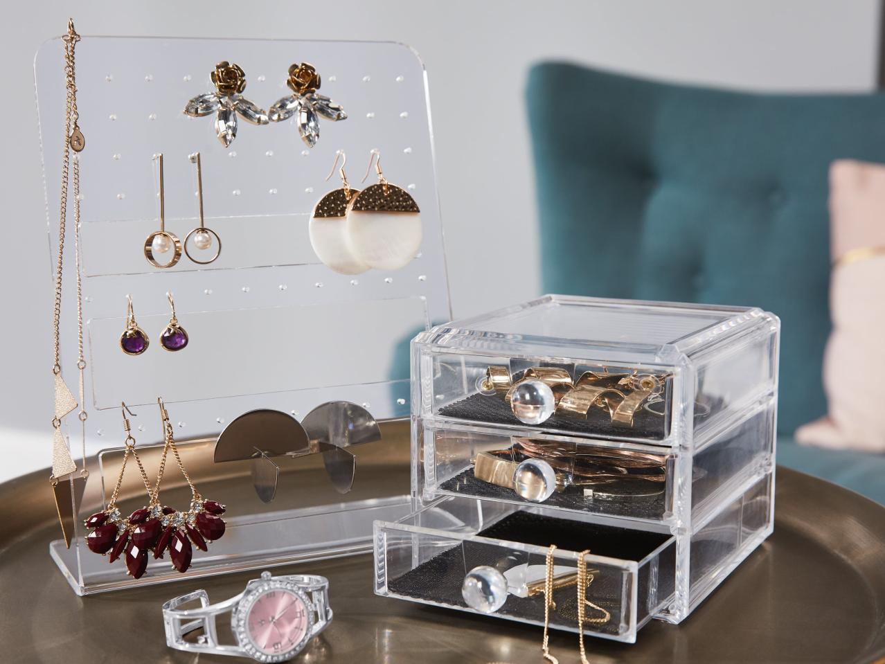 Porte-bijoux, boîte à bijoux ou à cosmétiques