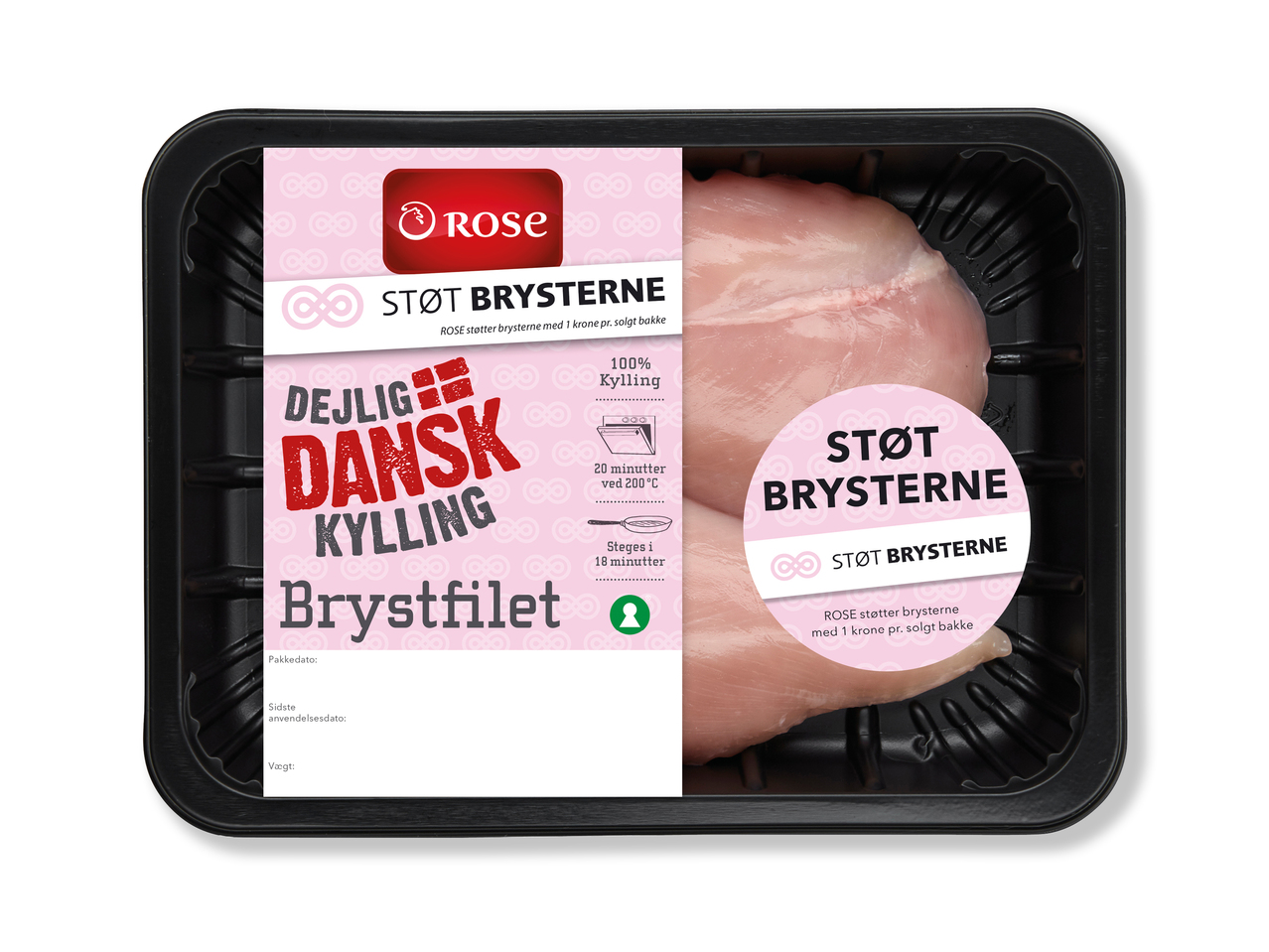 ROSE "Støt Brysterne" Danske kyllingebrystfileter