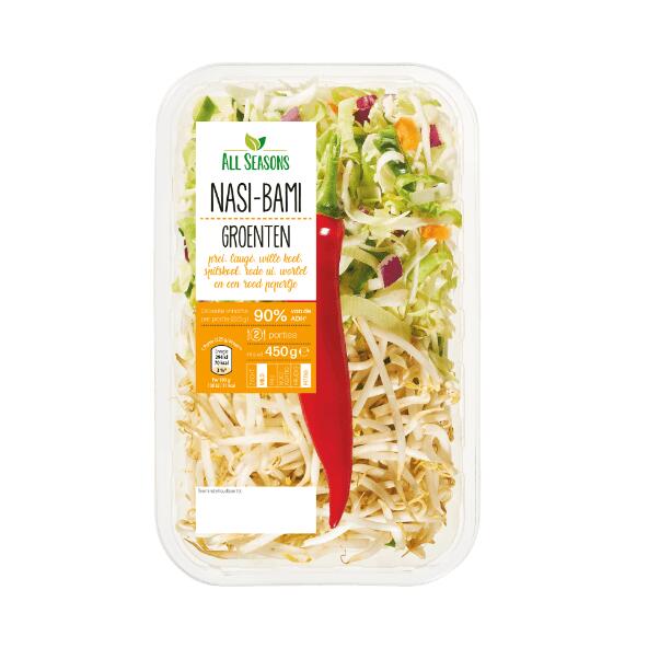 Nasi-bami- en macaroni-spaghettigroenten