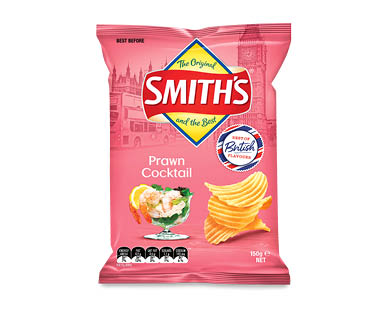 Smith's Prawn Cocktail Crinkle Cut Chips 150g