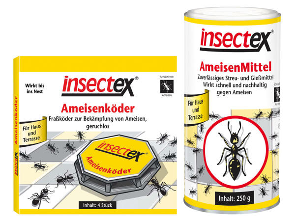 INSECTEX Ameisenköderdose, 4 Stück oder Streu- und Gießmittel1