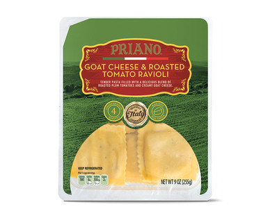 Priano Spinach & Mushroom or Goat Cheese & Tomato Ravioli