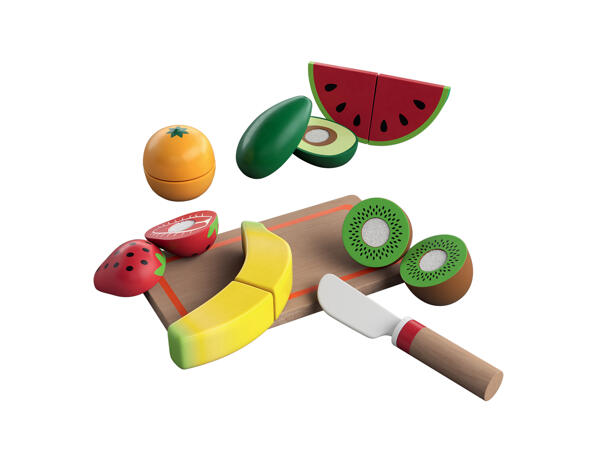 Set alimenti giocattolo in legno