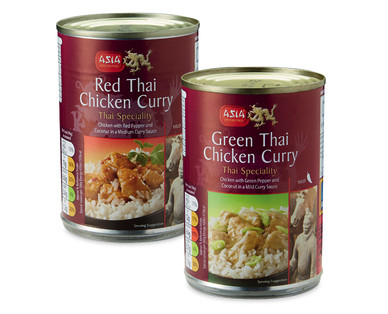 Thai Red/Thai Green Chicken Curry