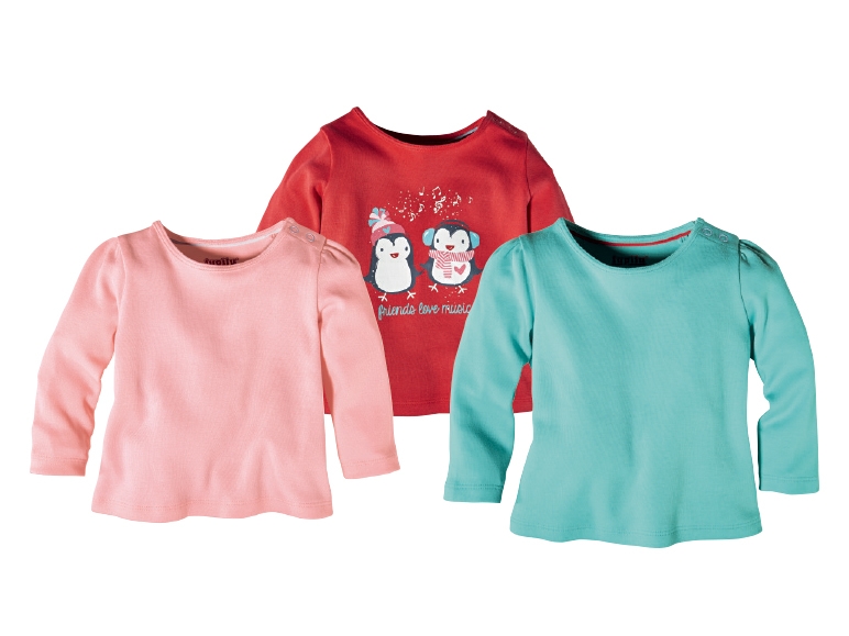 Set bluze cu mânecă lungă, fete / băieți, 0-2 ani, 2 bucăți, diverse modele