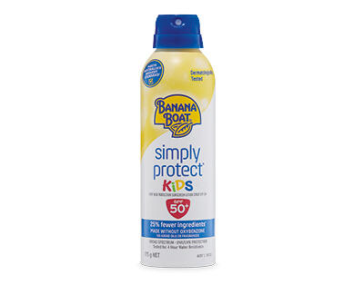 Banana Boat Simply Protect Kids SPF50+ Sunscreen Spray 175g