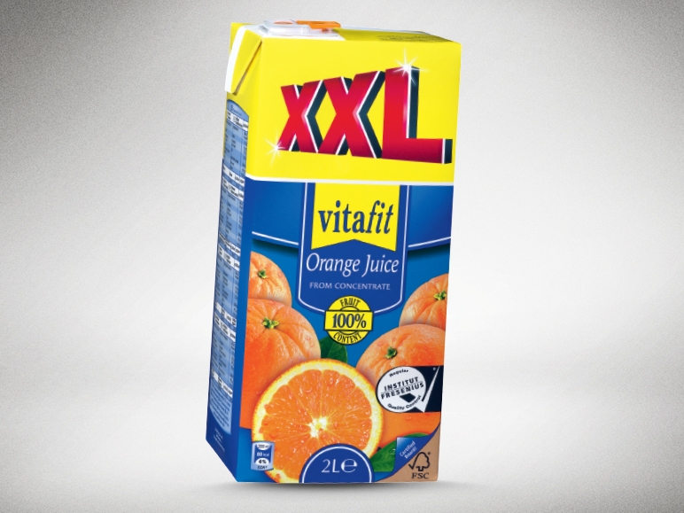 Suc de portocale, 100% conținut de fructe