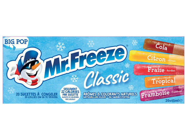 Mr Freeze glaces à l'eau
