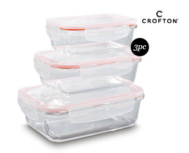 Glass Storage Containers – 3 Piece