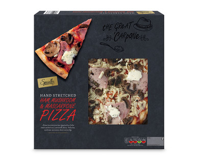 Specially Selected Ham, Mushroom & Mascarpone Pizza