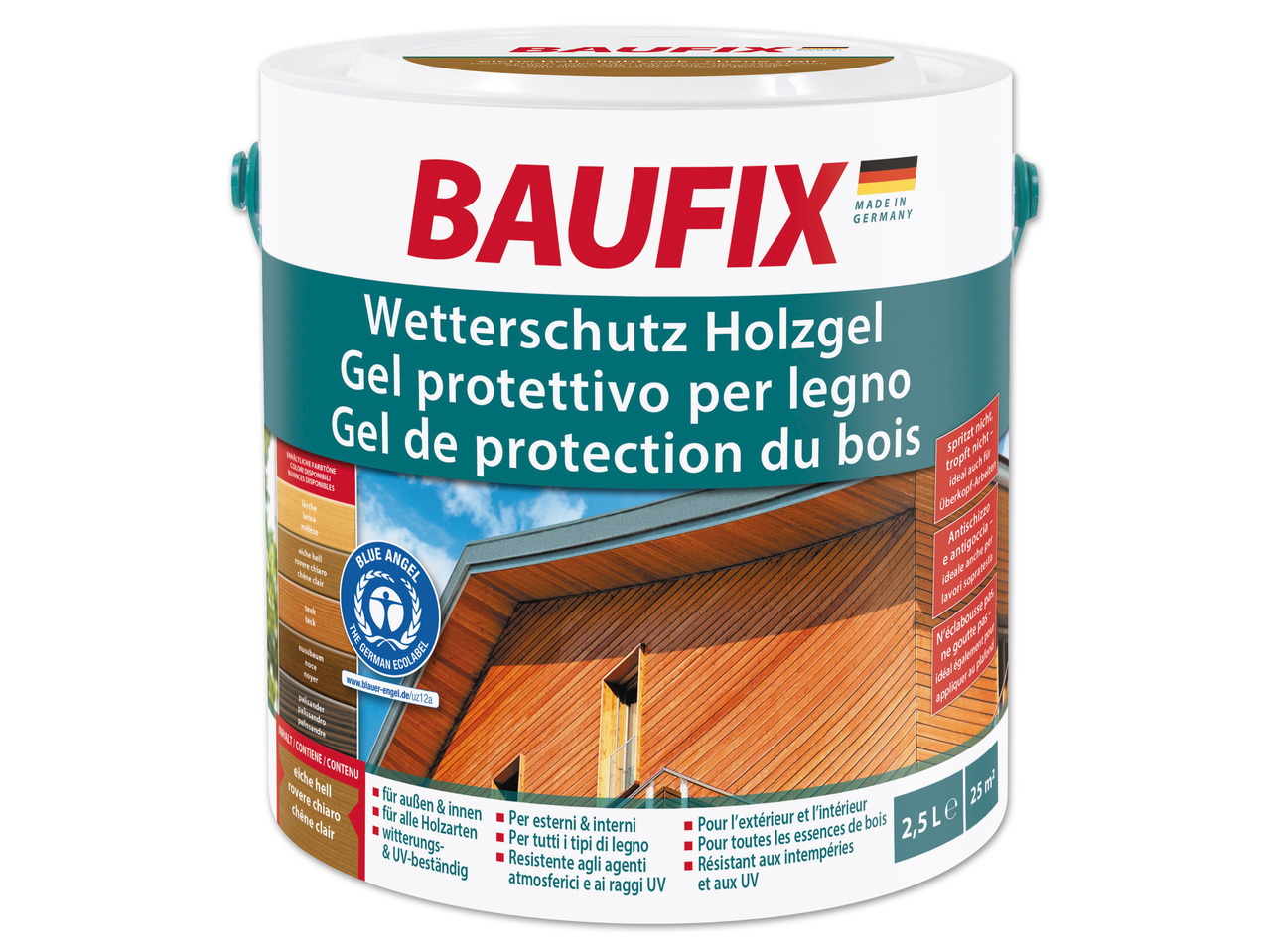 BAUFIX(R) Wetterschutz-Holzgel, 2,5 l