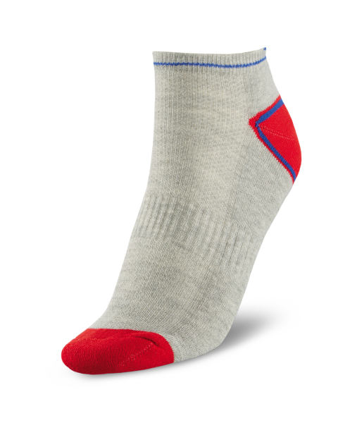 Blue/Red/Grey Trainer Socks