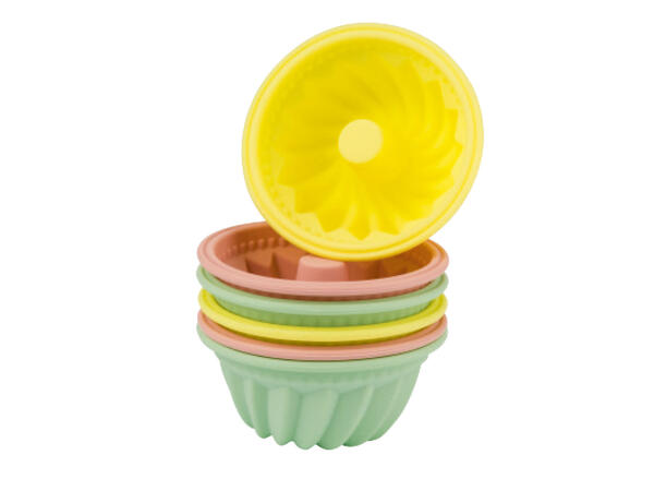 Silicone Muffin Cases/Silicone Mini Fluted Cake Moulds/Silicone Tartlet Moulds