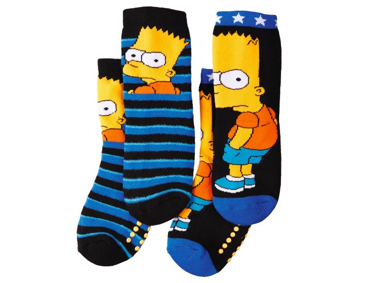 Boys' Plush Socks ''Simpsons, Superman, Batman''