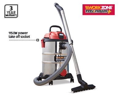 WET AND DRY VACUUM WITH DUST EXTRACTION 25L