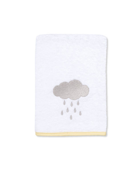 Cloud Hooded Baby Towel With Mitt